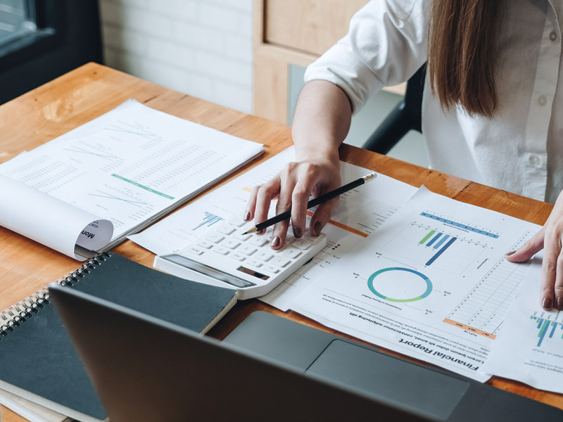 A workspace for reviewing financial information
